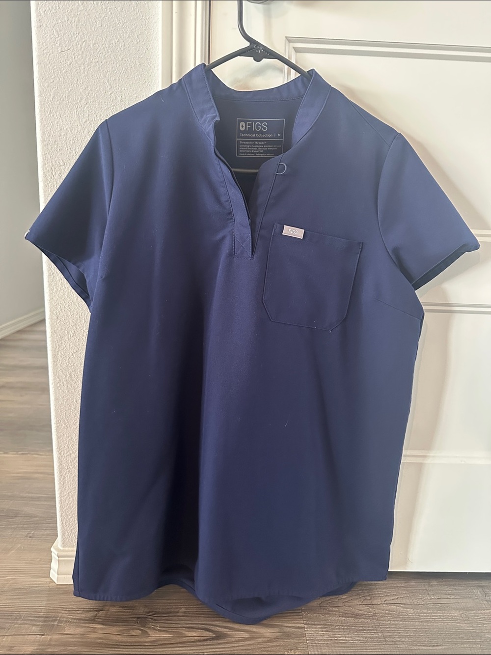 Figs maternity Technical Collection Top in Navy Blue